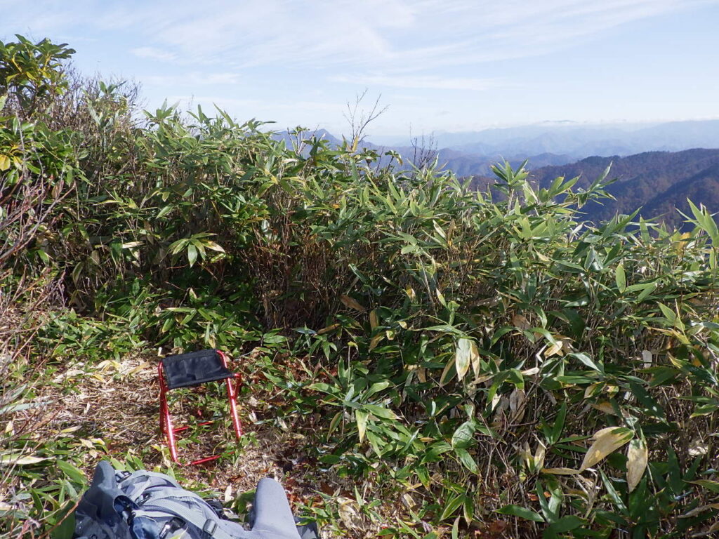 登山用椅子使用例
