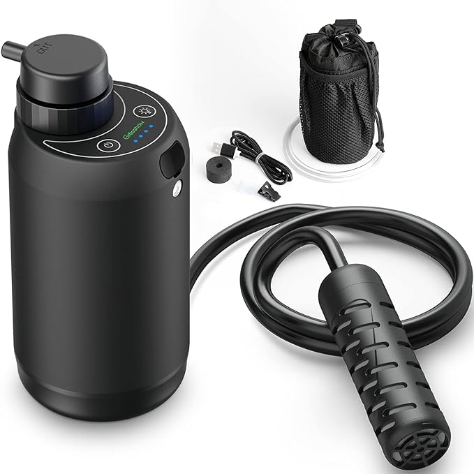 使用レビュー】Greeshow電動式携帯浄水器「GS-2801」これは災害時や 