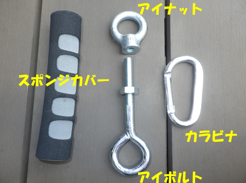 ドアストッパーを自作した材料一式