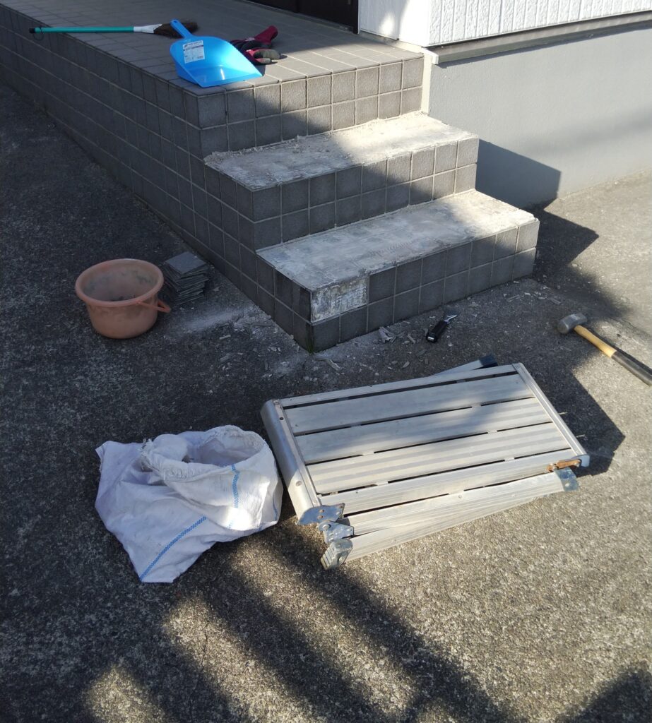 コンクリート製外階段の補修
