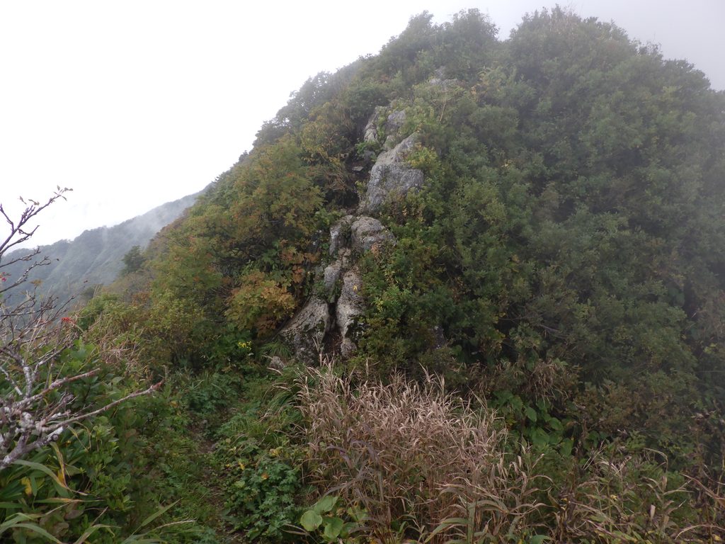 神室山の稜線