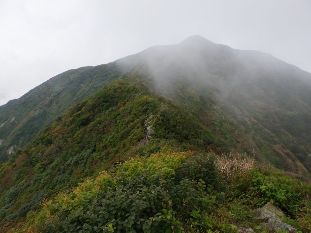 神室山の稜線