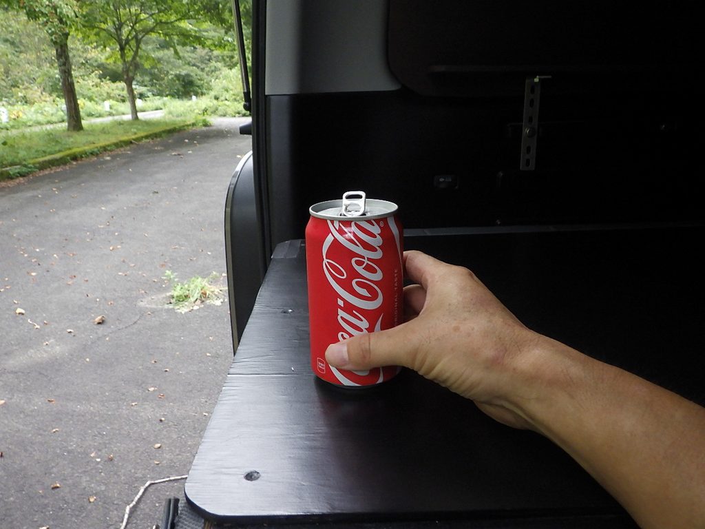 下山後のコーラ